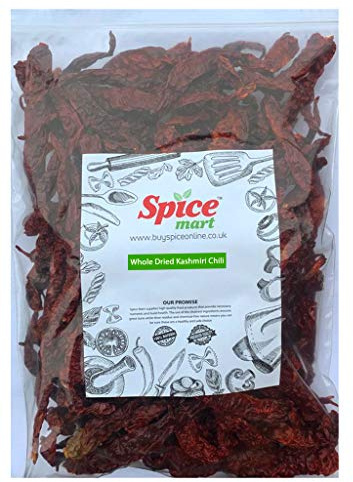 Kashmiri Chilli | Chillies Dried Whole Premium Quality Free UK P&P 25g-950g (25g)