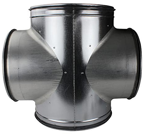 Wickelfalzrohr Kreuzstück Lüftung 90° Abzweig Wohnungslüftung Lippendichtung Ø 315 mm Ø 315 mm