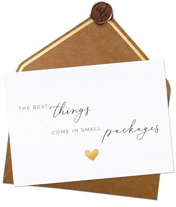 Joli Coon - Pregnancy announcement card with envelope and wax seal - Im pregnant announcement