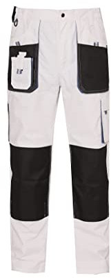 WORK IDEA Pantalon de Travail pour Homme avec Poches à Genoux Oxford en Toile résistante