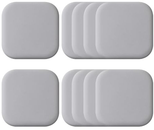 Greyoe 10 Pcs Door Handle Protectors, Door Stops, Headboard Stoppers, Wall Protector Free Punching Self-Adhesive, Door Collision Anti-Collision Environmentally Friendly Silicone Sticker (Grey)
