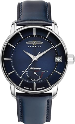 Zeppelin Atlantic ed. limitada Herren Uhr analog Automatik mit Leder Armband 8416-3