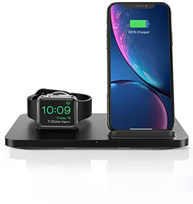 CGZZ Caricabatterie a induzione Caricabatterie Wireless Qi certificato 7.5W Pad di Ricarica Rapida Caricabatterie per iPh.One 13/12 Pro/12 Mini