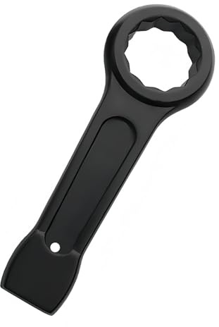 LEPEVNEY Slogging Box End Striking Ring Wrench Metric Slugging Flat Single Ring Spanner 30mm