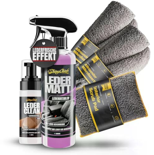 ShinyChiefs Lederpflege Set - 200 ml Leder Clean & 500 ml Leder Matt