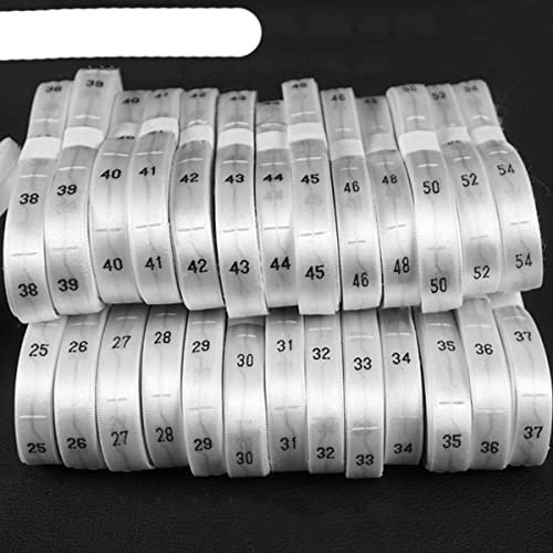 500 Teile/Rolle Kleidung Nummer Größe Etikett Weiß Kleidungsstück Kleidung T-Shirt Kleid Stoff Stoffetikett Tag 25/26/27/28/29/3035 * 12 mm-China, 500 Stück 30