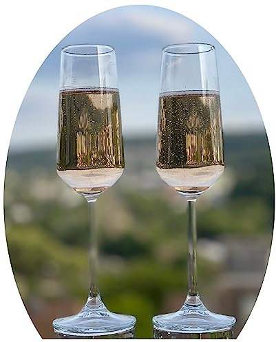 Topkapi Lot de 6 verres à champagne professionnels pour prosecco, champagne, vin mousseux, Bellini