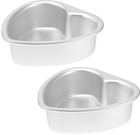UPKOCH 2stücke Herz Kuchenform Aus Metall Herzform Kuchenformen Für Backen Antihaftbeschichtung Einfach Zu Reinigen Geeignet Für Käsekuchen Mousse Und