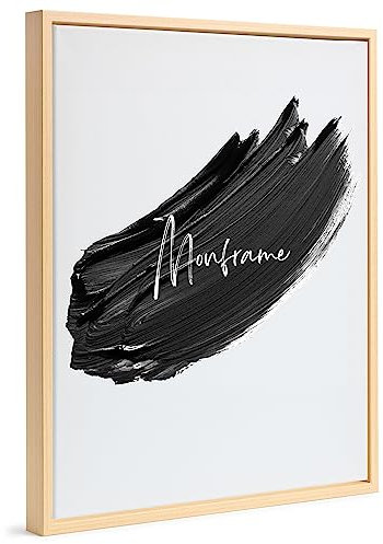 Monframe Schattenfugenrahmen - 50x50 cm - Buche - für Leinwandbilder auf Keilrahmen - Leerrahmen ohne Glas und Rückwand