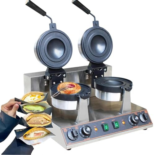Máquina Eléctrica De Hamburguesas, Máquina Comercial Para Hacer Gofres Para Hamburguesas, Prensa Panini Eléctrica Antiadherente De 1300W, Temperatura Ajustable De 50 A 300℃,Calefacción De Doble Cara,B