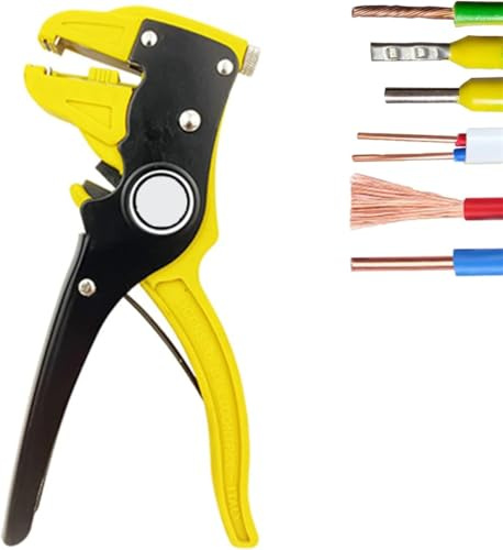 Vista Quick Strippers,Quickstriper Wire Striper,Vista Quick Strip Wire Stripper,Automatic Self Adjusting Wire Stripper,Multi-Function Wire Stripping Pliers for Cable Wire Repair (Yellow)