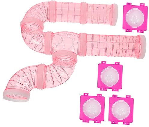 MERRYHAPY 1satz Transparente Hamster -röhren Teiliges Tunnel Kleintiere Verbindungsstücken Und Für Hamsterkäfig Zubehör Installieren Reinigen