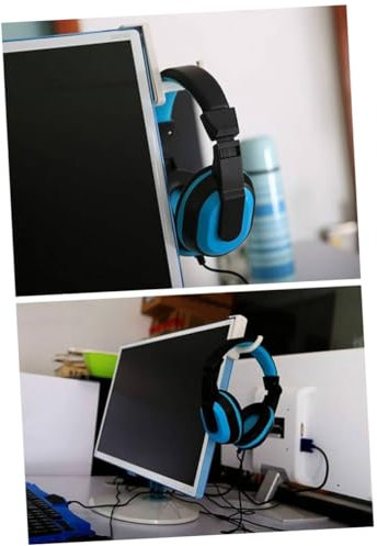 Uonlytech 4stücke Kopfhörerhalterungen Mit Starkem Kleber Kopfhöreraufhänger Für Kleine Bis Große Kopfhörer Kopfhörer-Halter Für Pc-Monitor Oder Kanten-oberfläche Schlichtes Design