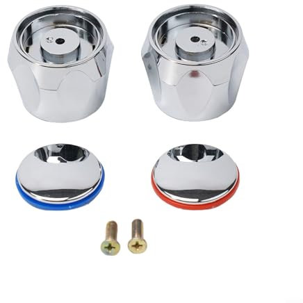 ZYNCUE 1 Paar Wasserhahn-Griffe für Dusche, Badewanne, Wasserhahn-Knöpfe mit 2 Schrauben, Küchenzubehör, für Gartenschläuche, Bewässerungsgeräte, Düsen, Sprinkler