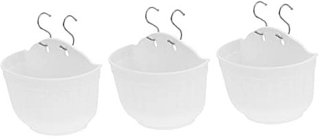HANABASS 3sets Vasi Sospesi Per Piante in Plastica Fioriere Da Balcone Vasi Da Fiori Per Casa e Ufficio Per Erbe e Piccoli Fiori