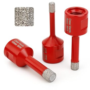 Dry Diamond Drill Bits Set 3pcs of 6/8/10mm Porcelain Tile Drill Bit for Granite,Ceramic,Marble,Tile Stone,Glass,Hard Materials
