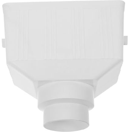 Veemoon Connettore Bianco per Tettoia di Drenaggio in Pvc per Grondaia e Forma Rotonda Accessorio Esterno Collegamento Stretto per Downspout