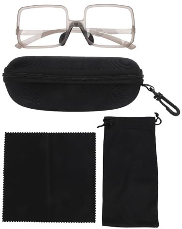 UPALDHOU Billardbrillen, Leichte Verstellbare Nasenpolster -Snooker -Brille Zum Üben (hellgrau)