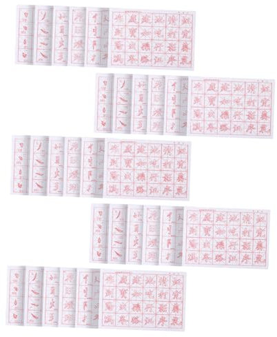 Uonlytech 30feuilles Calligraphie Chinoise Cahier Exercices Écriture Manuscrite Papier pour Calligraphie