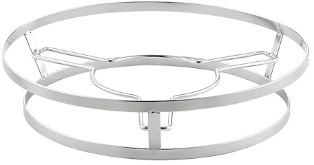 ZSUIQIN 1 Pcs Stainless Steel Pot Rack, for Kitchen & Bakinga | Double-Tier Design, Tripod Stand, 25.2 x 5.7 cm, Can Be Used as a Cooling Rack or Draining Rack (Silver)