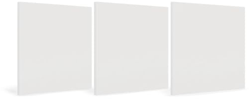 CDF Fronten für Würfelregal Bücherregal Malax 3er Set Türen Paneele Tip On | 34x34 cm Regalfronten Aufbewahrungsregal Raumteiler Schrank Wohnzimmer Schlafzimmer Büro Kinderzimmer Design - Weiß