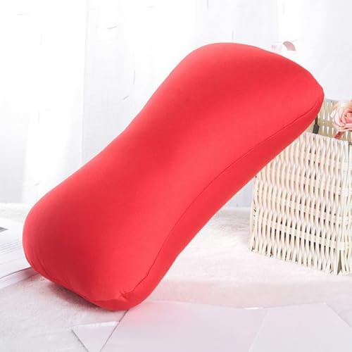 Microbead Pillow | Microbead Neck Roll | Support Back Cushion | Travel Home Sleep Neck Support Comfortable | Bolster Pillow For Recliner Office Car Sleeping | 38x20cm