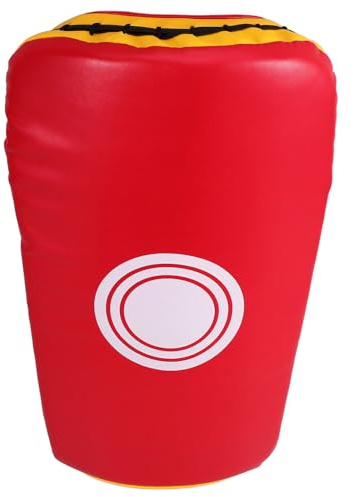 YARNOW Almohadilla de Patada para Kickboxing y Artes Marciales, Protector Corporal de Boxeo Ajustable, Tamaño Único, Colores Rojo y Amarillo, Equipo de Entrenamiento para Pie, Suministro