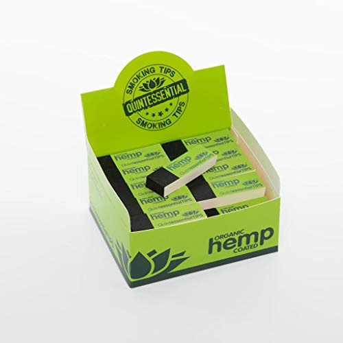 Quintessential Organic Hemp Coated Smoking Tips Box of 50 Packets