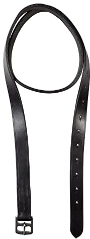 PFIFF 101222 Stirrup Straps Stainless Steel Buckles Pony Black 1 Pair