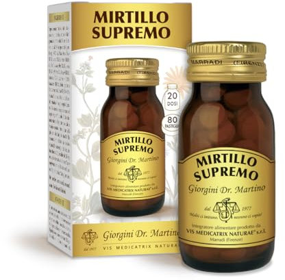 Dr. Giorgini - Dr. Giorgini Mirtillo Supremo Integratore per la Vista 80 Pastiglie - 923543096