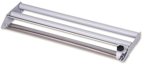 Folienabrollgerät für Alufolie und Frischhaltefolie bis 50 cm, Metall, 1 Stück