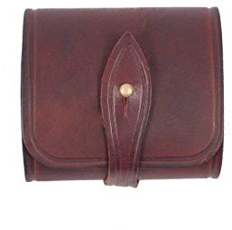 VlaMiTex Cartuccia Borsa in pelle per cartucce da .308 WIN calibro (J5 - Marrone)