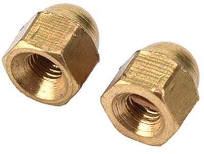 Brass Acorn Nut Kit Dome Head Cap Hex Nuts Set Vehicle Fasteners m3-m12 Fix Tires (M3)