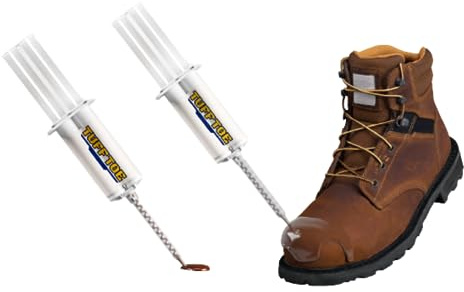 Tuff Toe Work Boot Toe Protector 2-Pack, Liquid Boot Guard, Brown