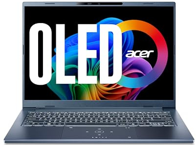Acer, Swift Go 14 AI OLED, Laptop, 14 Zoll, WUXGA OLED Display 60 Hz, Intel Core Ultra 7 258V, 32 GB RAM, 1 TB SSD, Intel Arc GPU, Windows 11 Home, Blau, SFG14-75