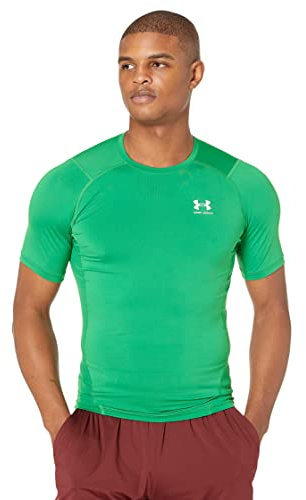 Under Armour Herren UA HG Armour Comp SS, kurzärmliges Funktionsshirt, schnelltrocknendes T-Shirt mit Kompressionspassform
