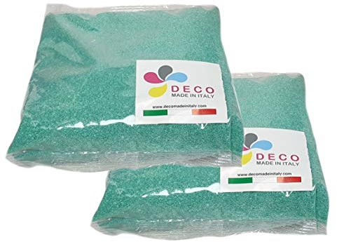Farbiger Sand für Dekorationen, 0,3/0,7 mm, 2 kg, Tiffany.