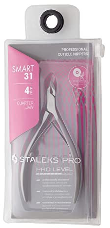 STALEKS Pro - Tronchesina Professionale per Pelle Cuticole (Lunghezza Lama - 4mm) Smart 31, NS-31-4