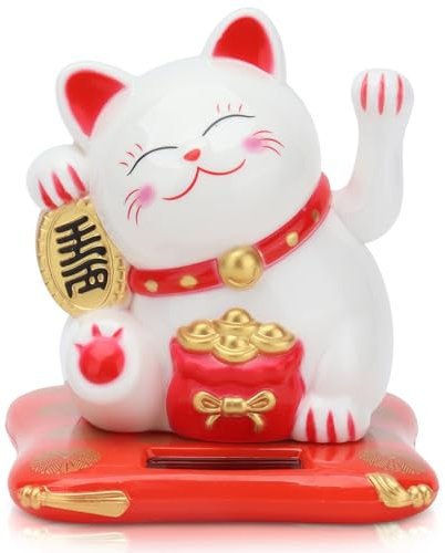 HERCHR El Gato Afortunado balancea el Brazo, el Gato Afortunado balancea la Mano, el Gato Chino balancea el Brazo, la Estatua del Gato Afortunado balancea el Brazo, Adecuado para oficinas Familiares