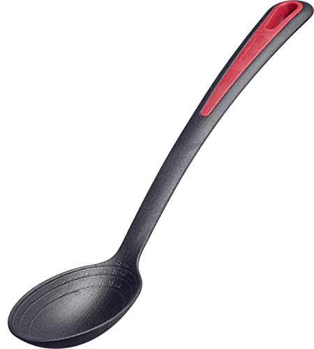 Westmark Gentle Plus 29612275 - Cucchiaio per verdure, resistente al calore fino a 270 °C / 518 °F, con testa extra profonda, scala interna: 15, 30 e 45 ml, in plastica, colore: Nero