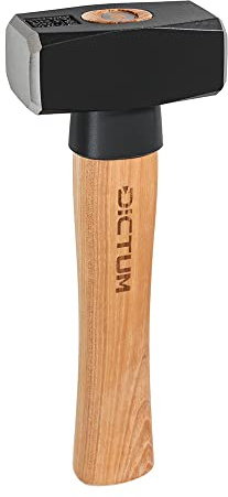 DICTUM® Fäustel mit Stielschutz, 1000 g, Hickory, Schwarz