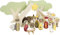 small foot Weihnachtskrippe aus Holz, 18-teiliges Spielset für Kinder, kindgerechte Weihnachtsdekoration mit Figuren und Tieren, 12356