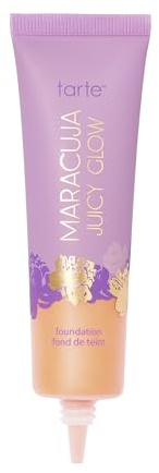tarte maracuja juicy glow tint – Lightweight Tinted Moisturizer with Hyaluronic Acid for Radiant Skin, Buildable Medium Coverage, Waterproof, Vegan, Cruelty-Free, full size, 24N light neutral