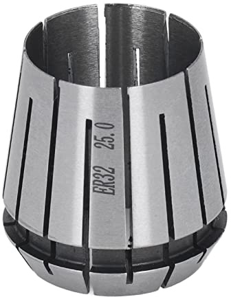 Wisecoco Set di Pinze ER32, Pinza a Molla Pinza a Molla Pinza in Carburo Cementato Accessorio per Tornio Mandrino a Pinza a Molla per Tornio per Fresatrice(D=25mm)