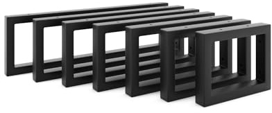 HEVVA 2er-Set Waschtischhalterung - RHEIN - Höhe 15 cm (40 cm, Schwarz) | Waschtischbefestigung, Halterung Waschtischplatte, Wandkonsole für Aufsatzwaschbecken, Waschtischkonsole, Waschtischträger
