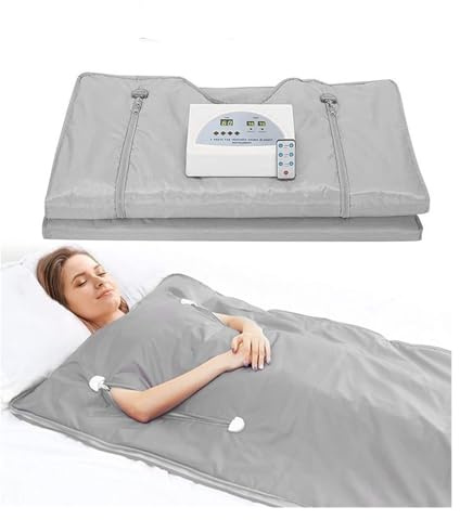 Manta para sauna Manta de Sauna calefactora for adelgazar corporal, manta de Sauna ponderada Digital profesional de 2 zonas for mujeres, pérdida de peso Para el detox casero calma tu cuerpo (Color :