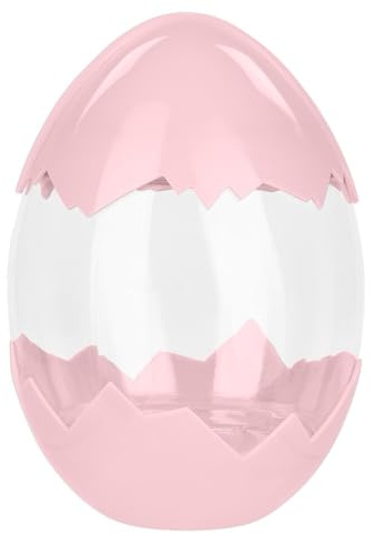 Ideen mit Herz | Deko-Eier | Deckel & Boden in Eierschalenoptik | Frühling | Eiersuche | befüllbar | Geschenk | Mitbringsel | Ø 9,3 cm | 13 cm hoch | Farbvariationen (Rosa)