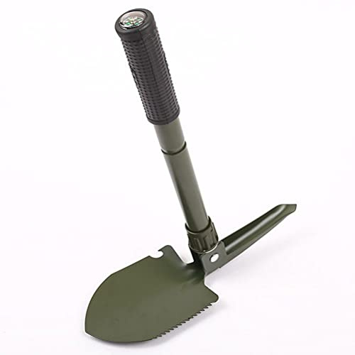 Outdoor Foldable Shovel Multifunctional Carbon Steel Camping Spade Folding Shovel Camping with Storage Bag Children s Spade for Survival Activities (Black)