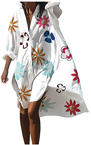 Générique Cache-Maillots Et Sarongs De Bain Robe Fluide De Plage Kaftan Kimono Tunique De Plage Été Robe Kabyle