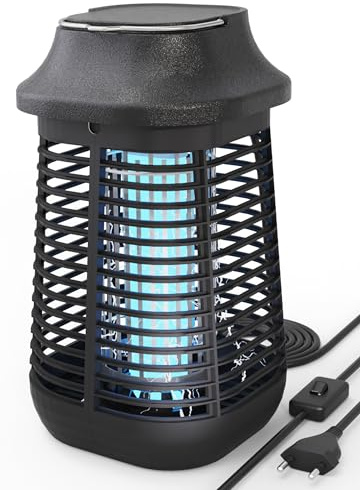 Lampe Anti Moustique 4200V 15W UV,utilisée pour Tuer Les moustiques et Autres Insectes Volants, Convient pour intérieur et extérieur